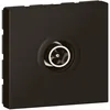 Image de Legrand - Prise TV Mosaic simple mâle 2 modules - noir mat