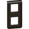 Image de Legrand - Plaque Mosaic avec support pour 2 x 2 modules montage vertical - noir mat