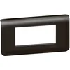 Image de Legrand - Plaque Mosaic avec support pour 4 modules montage horizontal - noir mat