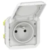 Image de prise de courant - 2p+t - blanc - composable - legrand plexo 069621l