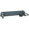 Image de LEGRAND - Multiprise Rotative Avec Interrupteur à Voyant LED - 5 Prises Surface avec Terre - Cordon 1,5m - Noir et Gris Foncé