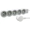 Image de LEGRAND | Rallonge Multiprise Extra-Plate, 5 Prises 2P+T 16A 3680W, Cordon 3m Blanc Et Gris Clair, 1 Prise À 90° Pour Chargeur Volumineux