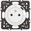 Image de LEGRAND - Prise Electrique Murale avec Terre Céliane Surface avec Prise Chargeur USB 7,5W intégré - Prise Affleurante avec Socle Rétractable - À compléter avec une Plaque - Blanc