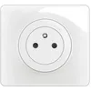 Image de LEGRAND - Prise Electrique Murale avec Terre Céliane Surface Confort avec Plaque - Prise Affleurante avec Socle Rétractable - Blanc