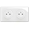 Image de LEGRAND - Prise Electrique Double Céliane Surface Confort avec Plaque + Cadre Saillie - Prise pour Pose en Applique avec Socle Rétractable - Blanc