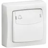 Image de Poussoir porte-etiquette complet Appareillage saillie - blanc
