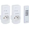 Image de Zenitech - Lot de 2 prises 10A 2P+T télécommandées avec télécommande - Blanc