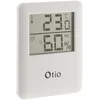 Image de Thermomètre hygromètre magnétique LCD - blanc - Otio (Lot de 2)