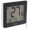 Image de Otio Thermomètre intérieur extérieur filaire noir - grand écran