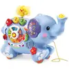 Image de VTech   Trompette, Mon Éléphant des Découvertes - Centre d’Éveil, Animal Interactif, Jouet à Tirer   Version FR