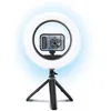 Image de VTech - KidiZoom Vidéo Studio PRO, Appareil Photo Numérique Enfant, Selfie, Vidéo HD, Écran Couleur avec Ring Light, Trépied, Fond et Gants Verts, Cadeau de 7 Ans à 14 Ans - Contenu en Français