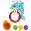 Image de VTech - Mon Dauphin Aqua Basket, Jouet de Bain Bébé, Animal Interactif avec Panier de Basket, 3 Balles, 2 Ventouses de Fixation, Cadeau Enfant Garçon et Fille Dès 1 an - Contenu en Français