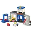 Image de VTech - Tut Tut Bolides Série Pro, Super Poste de Police Interactif avec Voiture Chris Lieutenant de Police, Circuit Voitures, 3 Zones Magiques, Cadeau Enfant de 2 Ans à 6 Ans - Contenu en Français