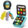 Image de VTech - Téléphone et Clés Magi'Pop, Coffret Bébé Duo, Téléphone Flip Jouet Interactif et Hochet Clefs avec Bip Voiture et Jouet de Dentition Ourson, Cadeau Bébé Dès 6 Mois - Contenu en Français