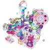 Image de VTech - Marble Rush Fairy Garden Set M500E - Circuit à Billes Électronique à Construire, 90 Pièces et 6 Billes Pailletées - Jeu de Construction Créatif - Cadeau Enfant Dès 4 Ans - Contenu en Français