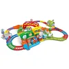 Image de VTech - Tut Tut Bolides Super Circuit Train Éducatif - Circuit Voiture Enfant Électronique avec Adam Train Marchand, 6 Zones Magiques - Cadeau Garçon et Fille de 1 an à 5 Ans - Contenu en Français