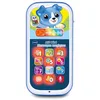 Image de VTech - Allô Bébé Messages Magiques Bleu, Premier Téléphone Interactif, Parlant et Musical avec Enregistreur Vocal, Changeur de Voix et Effets Lumineux, Cadeau Bébé Dès 9 Mois - Contenu en Français