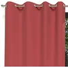 Image de Soleil d'ocre, Alix Rideau à Oeillets, Rouge, Polyester, 135x250 cm