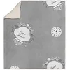 Image de Soleil d'ocre Esprit de Famille Plaid, Polyester, Gris, 110x170 cm