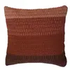 Image de Soleil d'ocre Coussin en Coton 45X45 cm Macrame Brique
