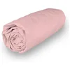 Image de Drap Housse en Coton Percale 200x200 cm Camille Rose, par Songe de Camille