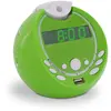 Image de METRONIC 477017 Réveil Enfant avec double alarme avec port USB MP3 Projection 180° sur Secteur ou Piles - Vert