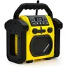 Image de Metronic 477217 Radio de Chantier Bluetooth Portable, Poste FM Tuner Numérique et Enceinte Résistant aux Chocs, Puissance Musicale Totale 30 W Port USB - Jaune et Noir