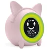 Image de METRONIC 477345 Reveil Enfant Educatif avec Veilleuse Indicateur Jour/Nuit - Horloge Digital - Affichage Temperature - 5 Sons d'Alarme pour Les Réveils du Matin - Rose