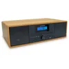 Image de MOOOV 477380 Micro-Chaine HiFi Bluetooth sans Fil, Tuner Radio FM, Lecteur CD, USB avec Télécommande Effet Bois Mini Chaîne Enceinte Vintage Haut Parleur Stereo
