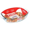 Image de PYREX Let's Share Plat à four ovale en verre avec larges poignées - 38 x 27 cm