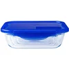 Image de Pyrex - Cook & go - Boîte Rectangulaire en Verre avec Couvercle Hermétique et Étanche Ø 30 cm - - Cuisinez au four, Conservez et Emportez