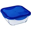 Image de Pyrex - Cook & go - Boîte Carrée en Verre avec Couvercle Hermétique et Étanche Ø 16 cm - Cuisinez au Four, Conservez et Emportez