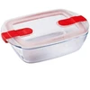Image de PYREX Cook&Heat Plat rectangulaire hermétique 1,1 L - 23 x 15 x 6 cm
