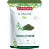 Image de SUPERDIET - SPIRULINE BIO - Immunité, Minceur, récupération sportive -Sachet papier refermable - Conditionné en France -Poudre 200g
