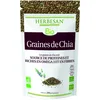 Image de HERBESAN®-GRAINES DE CHIA BIO - Source de Protéines & Riches en Fibres et en Omega 3 - Sachet de 200g (Lot de 2)