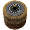 Image de Fartools 110874 Brosse fil métallique Ø120mm - L 100mm compatible avec Rénovateur REX120, REX200 et REX-H200 pour décaper fortement Noir