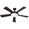 Image de FARELEK Wallis Ventilateur de Plafond Puissance 38 W, Diamètre 1320 mm, Type de Construction Bois Noir, Télecommande, Selecteur de Vitesse,
