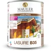 Image de Lasure professionnelle pour bois extérieur - 2,5L Satiné Chêne Foncé - Protection UV et intempéries - Lasure B35 Mauler
