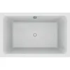 Image de Jacob Delafon - Baignoire Bain-Douche CAPSULE, Vidage et Pieds - 120 x 80 cm - Gain de Place - Matériaux recyclés - Réparable - Surface Antibactérienne - Fabrication Française - Blanc - E6D223-00