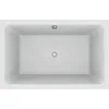 Image de Jacob Delafon - Baignoire Bain-Douche CAPSULE, Vidage et Pieds - 140 x 90 cm - Gain de Place - Matériaux recyclés - Réparable - Surface Antibactérienne - Fabrication Française - Blanc - E6D223-00
