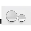 Image de Jacob Delafon - Plaque de Commande WC Suspendu - Compatible bâtis-support Jacob Delafon - Touches Rondes - Plaque Blanc Mat, Touches Blanches - E20859-CP-MTC