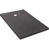 Image de Jacob Delafon - Receveur de Douche Extraplat IPSO - 120x80x3,5cm - Fabrication Française - Matériaux Recyclés - Sans Ressaut - Antidérapant, Antifongique - Texture Pierre, Gris Anthracite - E62303-AGM