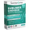 Image de Santarome - Sublimes Cheveux Force & Croissance - Complément alimentaire pousse cheveux & ongles - Vitamines B6, B8, Roquette, Myrtille - 30 comprimés - 1 mois - France