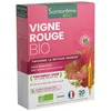 Image de Santarome Bio - Vigne Rouge Bio | Complément Alimentaire Jambes Légères | Booste la Circulation, Jambes Lourdes - Plantes Bio -Bourgeons frais | 20 Ampoules | Made In France | Végan