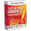 Image de Santarome - Vita'Max Booster 6G - Complément alimentaire Anti fatigue, énergie immédiate - 6900 mg d'actifs, Ultra dosé - Ginseng, Guarana, Gingembre, Goji, Grenade, Gelée Royale - 20 ampoules, France