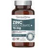 Image de Santarome - Zinc Bisglycinate 15 mg   Immunité, Antioxydant, Peau & Cheveux   Avec Vitamines B5 & B6   Haute Assimilation   Vegan, Sans Gluten   2 mois   Fabriqué en France