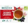 Image de Biosens - Infusion Jambes légères - Vigne Rouge, Cassis et Myrtillier - Certifié Bio AB - Fabriqué en France - 20 sachets (Lot de 2)