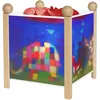 Image de TROUSSELIER - Elmer. l'Eléphant - Veilleuse - Lanterne Magique - Idéal Cadeau Enfant - Dessin animé - Lumière rassurante - Couleur Bois Naturel - Ampoule 12V 10W inclue - Prise Elec. EU