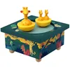 Image de TROUSSELIER - Savane - Boîte à Musique Dancing - 2 Figurines Amovibles - Fonctionnement Simple - Musique Invitation to the Dance - Colori Vert