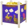 Image de TROUSSELIER - Le Train du Voyage - Veilleuse - Lanterne Magique - Idéal Cadeau Enfant - Dessin animé - Lumière rassurante - Couleur Bois Blanc - Ampoule 12V 10W inclue - Prise Elec. EU